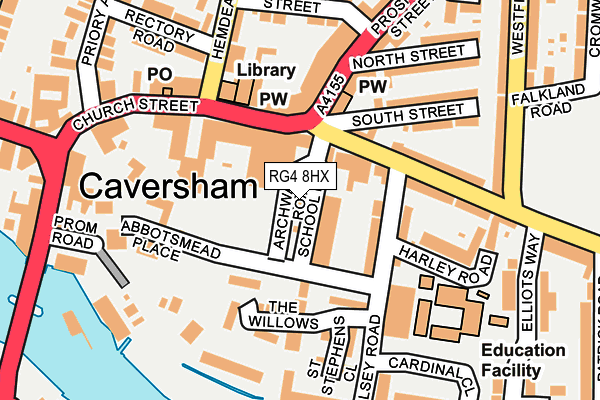 RG4 8HX map - OS OpenMap – Local (Ordnance Survey)