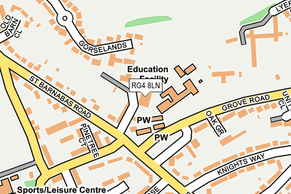RG4 8LN map - OS OpenMap – Local (Ordnance Survey) RG4 8LN map - OS OpenMap – Local (Ordnance Survey)