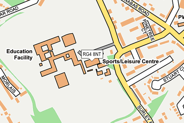 RG4 8NT map - OS OpenMap – Local (Ordnance Survey) RG4 8NT map - OS OpenMap – Local (Ordnance Survey)