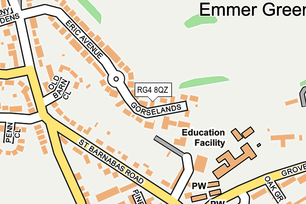 RG4 8QZ map - OS OpenMap – Local (Ordnance Survey) RG4 8QZ map - OS OpenMap – Local (Ordnance Survey)