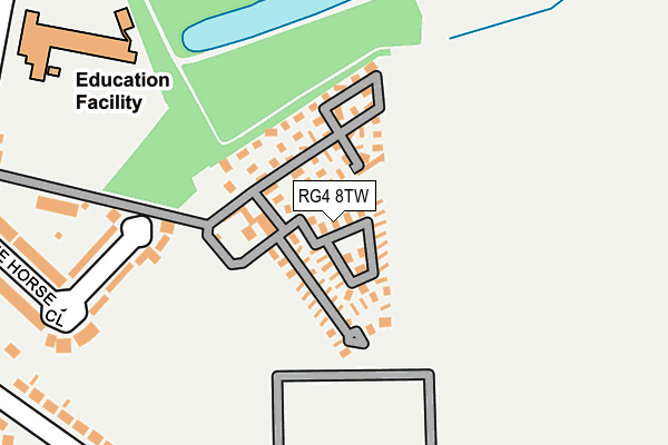 RG4 8TW map - OS OpenMap – Local (Ordnance Survey) RG4 8TW map - OS OpenMap – Local (Ordnance Survey)