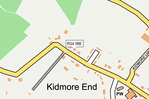 RG4 9BE map - OS OpenMap – Local (Ordnance Survey)