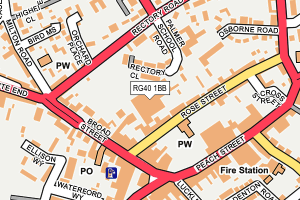 RG40 1BB map - OS OpenMap – Local (Ordnance Survey) RG40 1BB map - OS OpenMap – Local (Ordnance Survey)