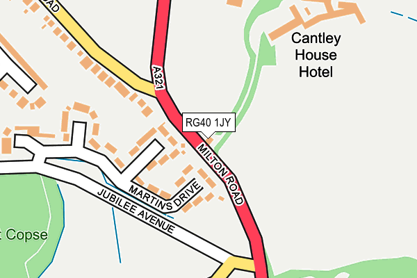 RG40 1JY map - OS OpenMap – Local (Ordnance Survey) RG40 1JY map - OS OpenMap – Local (Ordnance Survey)