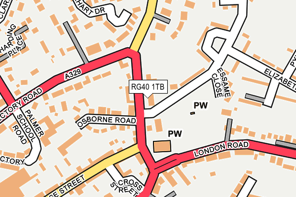 RG40 1TB map - OS OpenMap – Local (Ordnance Survey) RG40 1TB map - OS OpenMap – Local (Ordnance Survey)