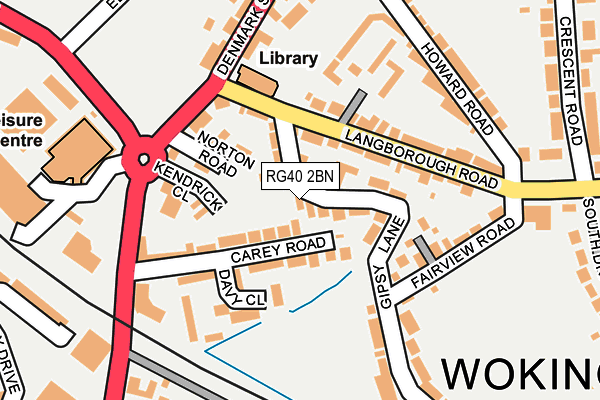 RG40 2BN map - OS OpenMap – Local (Ordnance Survey) RG40 2BN map - OS OpenMap – Local (Ordnance Survey)