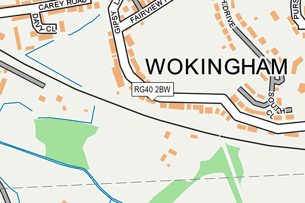 RG40 2BW map - OS OpenMap – Local (Ordnance Survey) RG40 2BW map - OS OpenMap – Local (Ordnance Survey)