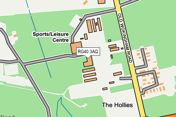 RG40 3AQ map - OS OpenMap – Local (Ordnance Survey) RG40 3AQ map - OS OpenMap – Local (Ordnance Survey)