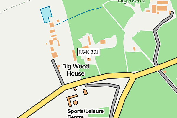 RG40 3DJ map - OS OpenMap – Local (Ordnance Survey) RG40 3DJ map - OS OpenMap – Local (Ordnance Survey)