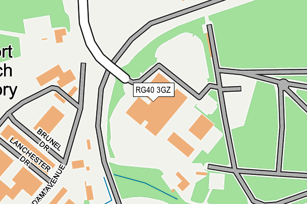 RG40 3GZ map - OS OpenMap – Local (Ordnance Survey) RG40 3GZ map - OS OpenMap – Local (Ordnance Survey)