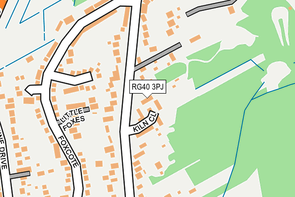 RG40 3PJ map - OS OpenMap – Local (Ordnance Survey) RG40 3PJ map - OS OpenMap – Local (Ordnance Survey)