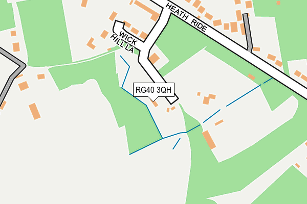 RG40 3QH map - OS OpenMap – Local (Ordnance Survey) RG40 3QH map - OS OpenMap – Local (Ordnance Survey)