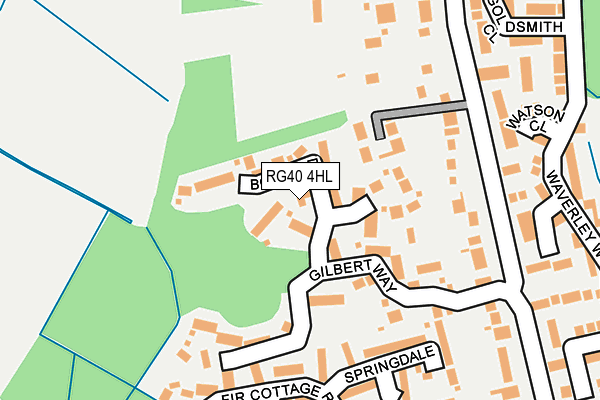 RG40 4HL map - OS OpenMap – Local (Ordnance Survey) RG40 4HL map - OS OpenMap – Local (Ordnance Survey)