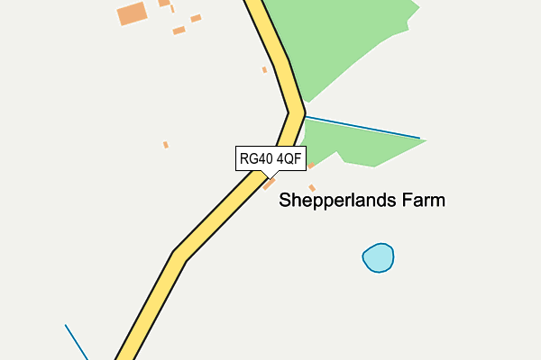 RG40 4QF map - OS OpenMap – Local (Ordnance Survey) RG40 4QF map - OS OpenMap – Local (Ordnance Survey)