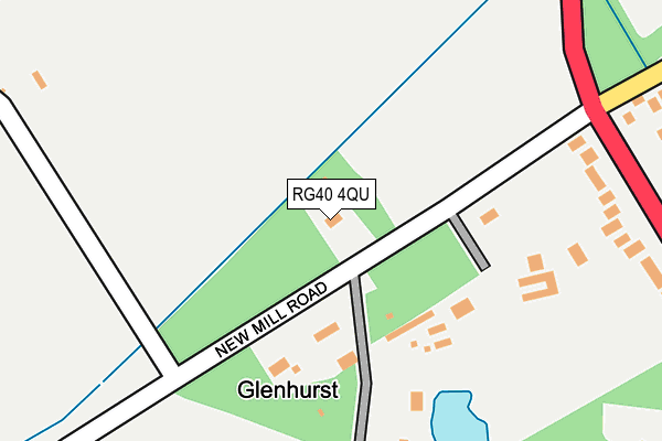 RG40 4QU map - OS OpenMap – Local (Ordnance Survey) RG40 4QU map - OS OpenMap – Local (Ordnance Survey)