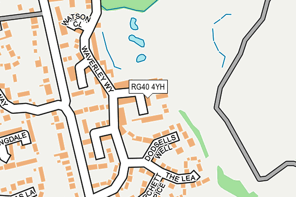 RG40 4YH map - OS OpenMap – Local (Ordnance Survey) RG40 4YH map - OS OpenMap – Local (Ordnance Survey)