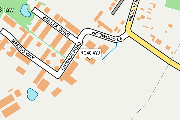 RG40 4YJ map - OS OpenMap – Local (Ordnance Survey) RG40 4YJ map - OS OpenMap – Local (Ordnance Survey)