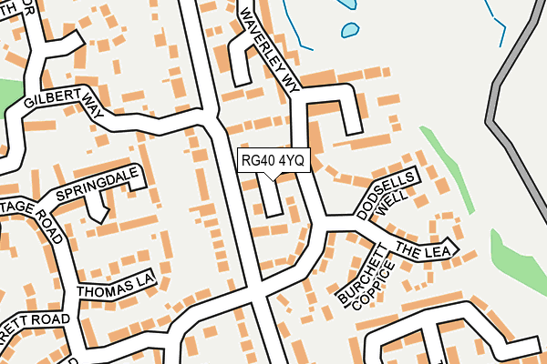 RG40 4YQ map - OS OpenMap – Local (Ordnance Survey) RG40 4YQ map - OS OpenMap – Local (Ordnance Survey)