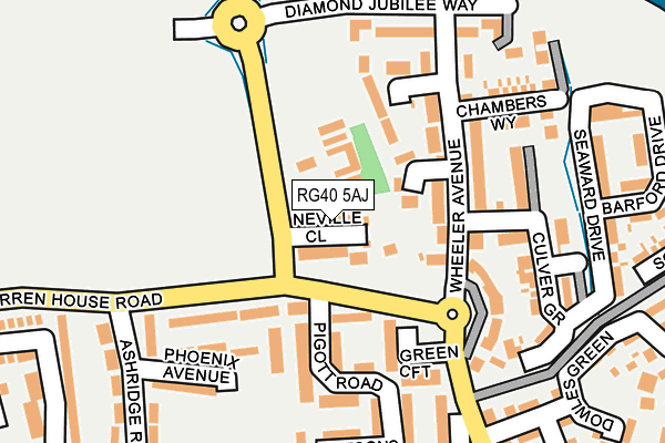 RG40 5AJ map - OS OpenMap – Local (Ordnance Survey) RG40 5AJ map - OS OpenMap – Local (Ordnance Survey)