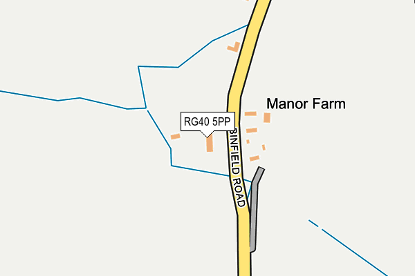 RG40 5PP map - OS OpenMap – Local (Ordnance Survey) RG40 5PP map - OS OpenMap – Local (Ordnance Survey)