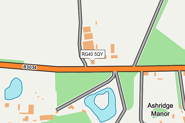 RG40 5QY map - OS OpenMap – Local (Ordnance Survey) RG40 5QY map - OS OpenMap – Local (Ordnance Survey)