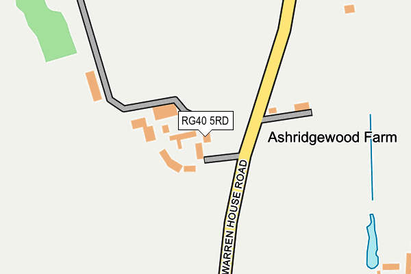 RG40 5RD map - OS OpenMap – Local (Ordnance Survey) RG40 5RD map - OS OpenMap – Local (Ordnance Survey)
