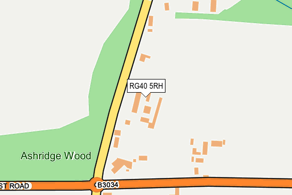RG40 5RH map - OS OpenMap – Local (Ordnance Survey) RG40 5RH map - OS OpenMap – Local (Ordnance Survey)