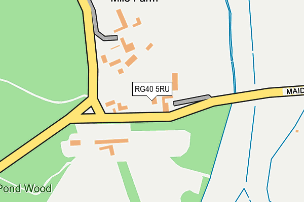 RG40 5RU map - OS OpenMap – Local (Ordnance Survey) RG40 5RU map - OS OpenMap – Local (Ordnance Survey)