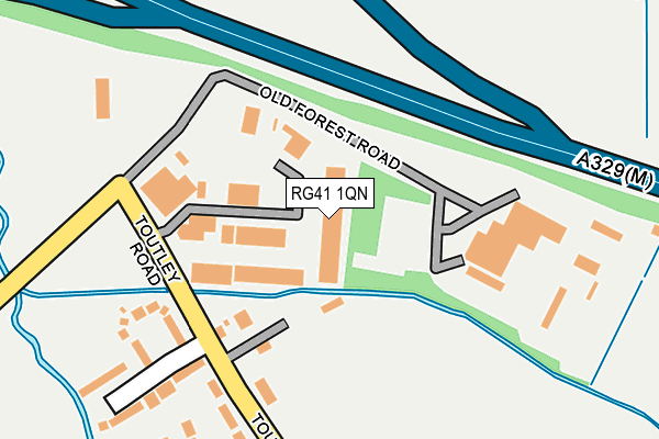 RG41 1QN map - OS OpenMap – Local (Ordnance Survey) RG41 1QN map - OS OpenMap – Local (Ordnance Survey)