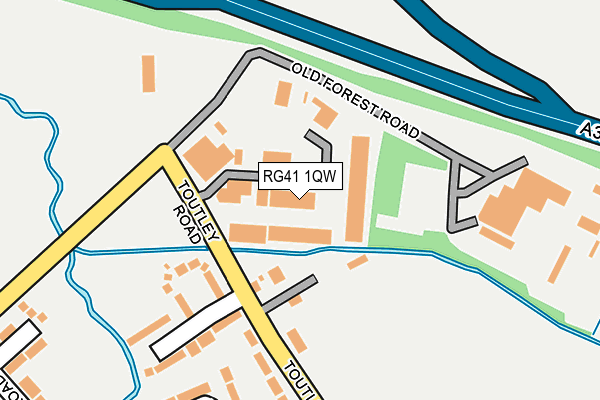 RG41 1QW map - OS OpenMap – Local (Ordnance Survey) RG41 1QW map - OS OpenMap – Local (Ordnance Survey)