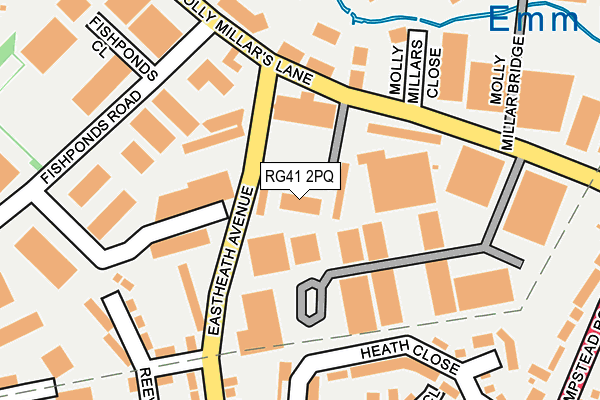 RG41 2PQ map - OS OpenMap – Local (Ordnance Survey) RG41 2PQ map - OS OpenMap – Local (Ordnance Survey)