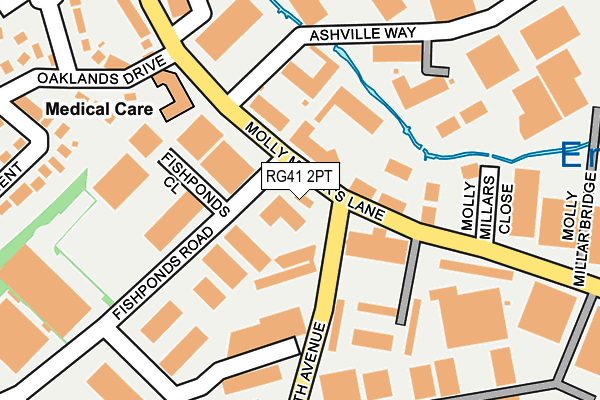 RG41 2PT map - OS OpenMap – Local (Ordnance Survey) RG41 2PT map - OS OpenMap – Local (Ordnance Survey)