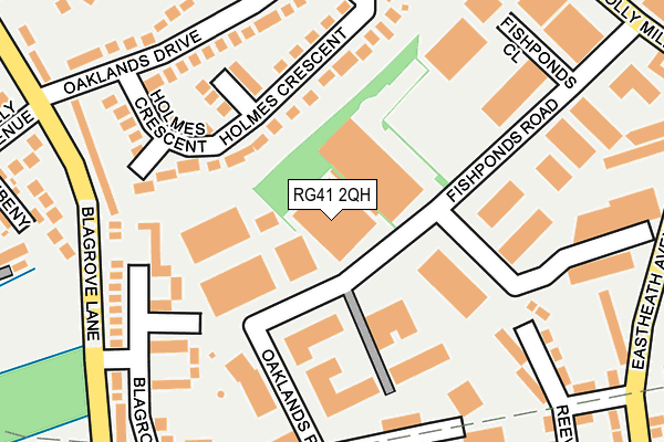 RG41 2QH map - OS OpenMap – Local (Ordnance Survey) RG41 2QH map - OS OpenMap – Local (Ordnance Survey)