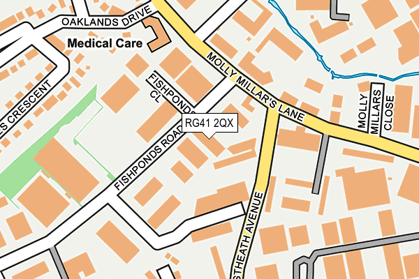 RG41 2QX map - OS OpenMap – Local (Ordnance Survey) RG41 2QX map - OS OpenMap – Local (Ordnance Survey)