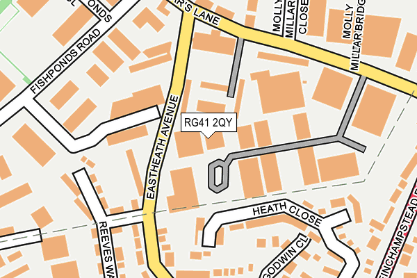 RG41 2QY map - OS OpenMap – Local (Ordnance Survey) RG41 2QY map - OS OpenMap – Local (Ordnance Survey)