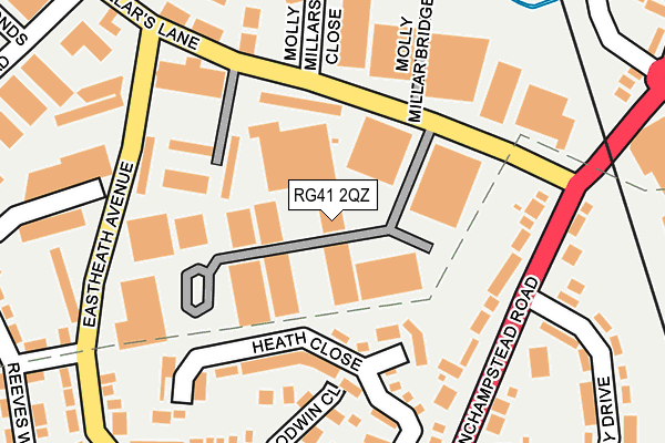 RG41 2QZ map - OS OpenMap – Local (Ordnance Survey) RG41 2QZ map - OS OpenMap – Local (Ordnance Survey)