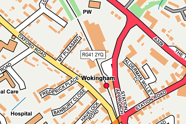 RG41 2YQ map - OS OpenMap – Local (Ordnance Survey) RG41 2YQ map - OS OpenMap – Local (Ordnance Survey)