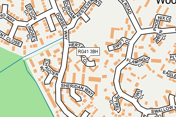 RG41 3BH map - OS OpenMap – Local (Ordnance Survey) RG41 3BH map - OS OpenMap – Local (Ordnance Survey)