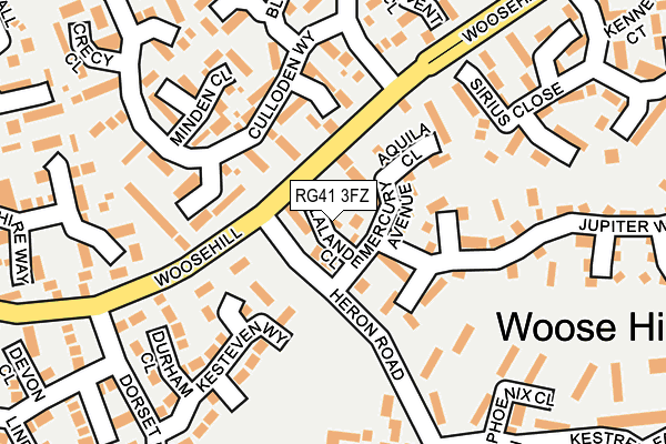 RG41 3FZ map - OS OpenMap – Local (Ordnance Survey) RG41 3FZ map - OS OpenMap – Local (Ordnance Survey)