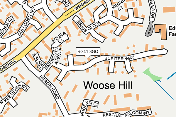RG41 3GQ map - OS OpenMap – Local (Ordnance Survey) RG41 3GQ map - OS OpenMap – Local (Ordnance Survey)