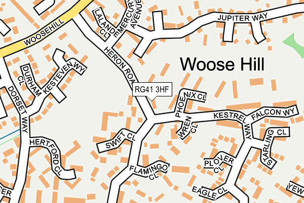 RG41 3HF map - OS OpenMap – Local (Ordnance Survey) RG41 3HF map - OS OpenMap – Local (Ordnance Survey)