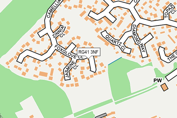 RG41 3NF map - OS OpenMap – Local (Ordnance Survey) RG41 3NF map - OS OpenMap – Local (Ordnance Survey)