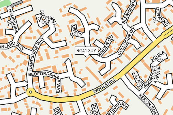 RG41 3UY map - OS OpenMap – Local (Ordnance Survey) RG41 3UY map - OS OpenMap – Local (Ordnance Survey)