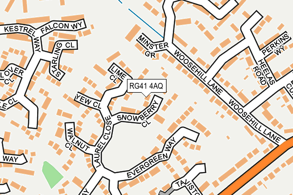 RG41 4AQ map - OS OpenMap – Local (Ordnance Survey) RG41 4AQ map - OS OpenMap – Local (Ordnance Survey)
