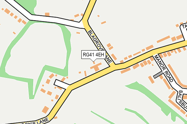 RG41 4EH map - OS OpenMap – Local (Ordnance Survey) RG41 4EH map - OS OpenMap – Local (Ordnance Survey)