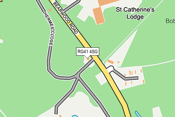 RG41 4SG map - OS OpenMap – Local (Ordnance Survey) RG41 4SG map - OS OpenMap – Local (Ordnance Survey)