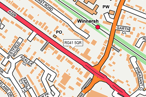 RG41 5QR map - OS OpenMap – Local (Ordnance Survey) RG41 5QR map - OS OpenMap – Local (Ordnance Survey)