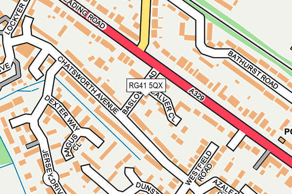 RG41 5QX map - OS OpenMap – Local (Ordnance Survey) RG41 5QX map - OS OpenMap – Local (Ordnance Survey)