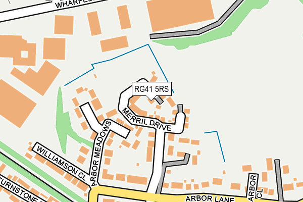 RG41 5RS map - OS OpenMap – Local (Ordnance Survey) RG41 5RS map - OS OpenMap – Local (Ordnance Survey)