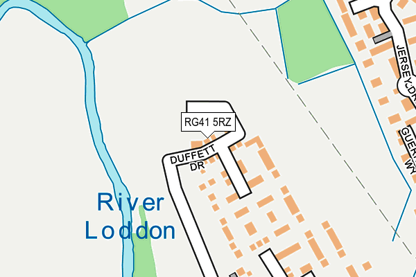 RG41 5RZ map - OS OpenMap – Local (Ordnance Survey) RG41 5RZ map - OS OpenMap – Local (Ordnance Survey)